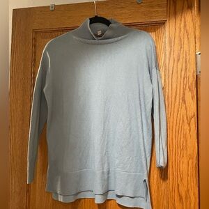 Blue turtleneck tunic